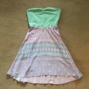 Roxy strapless mini dress